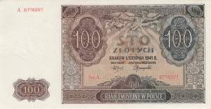100 Zloty Polen p103 1941